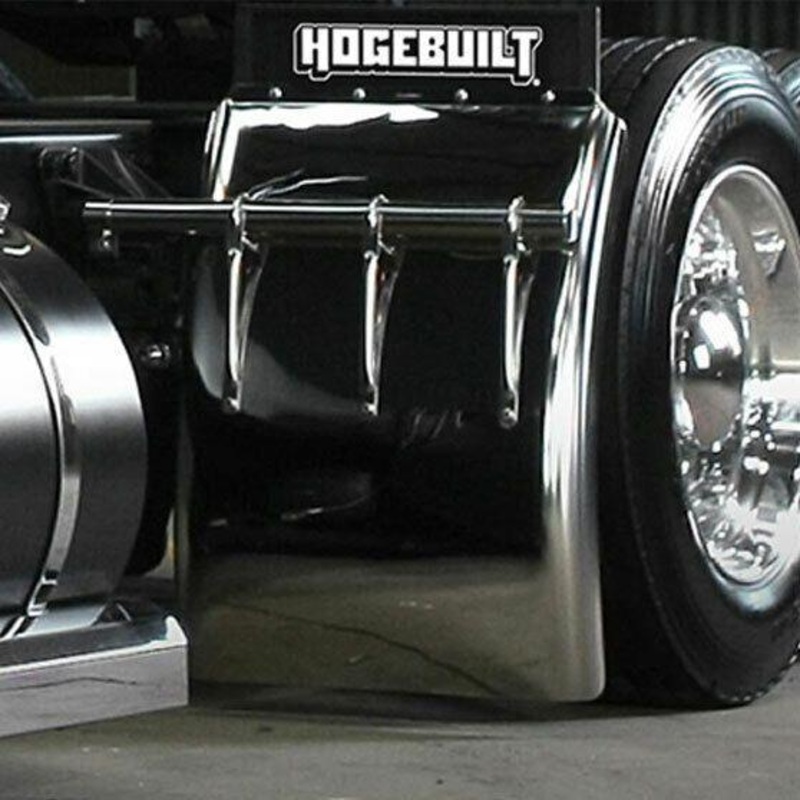 h-hb134 heavy duty 430 stainless hogebuilt quarter fenders straps pair w/hardware #hb134