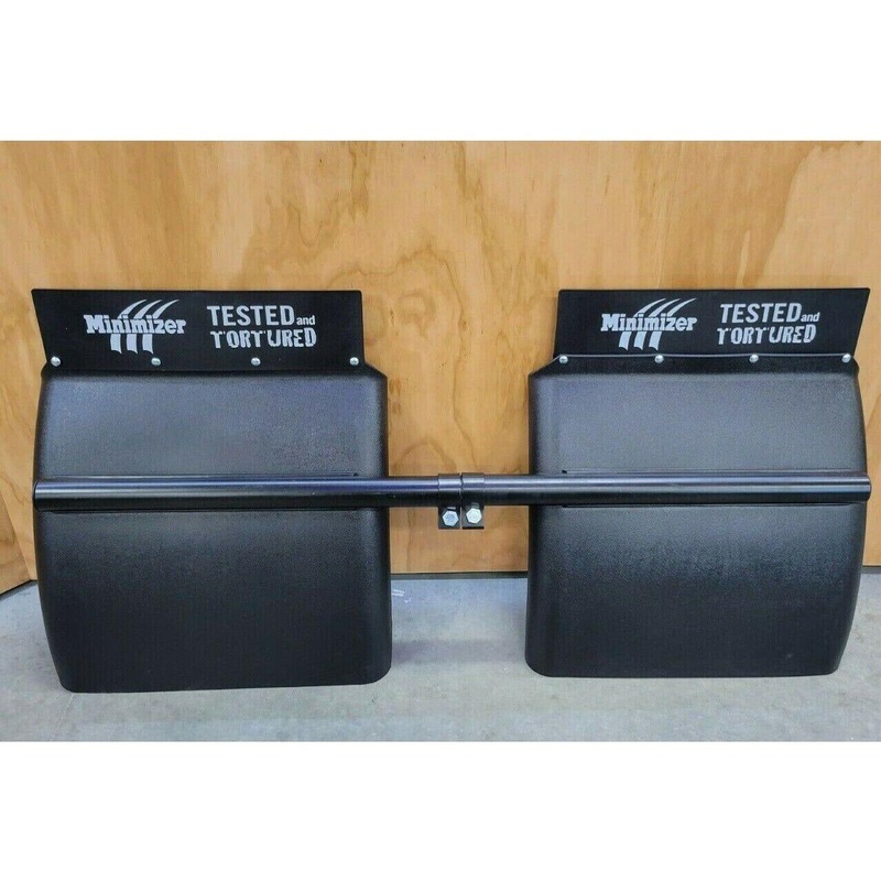 HB-10001567  MINIMIZER POLY BLACK QUARTER FENDER SET FOR STANDARD SIZED DUAL WHEEL MIN1400