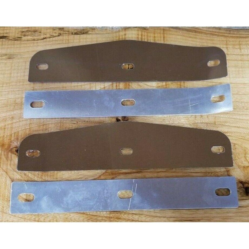 Kenworth w900l w900 front fender mud flap brackets stainless steel pair tk-1901