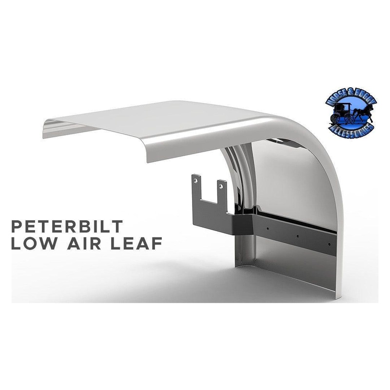 Shift blind mount front brackets for half fenders Peterbilt Low Airleaf (2005+) Kenworth AG400L