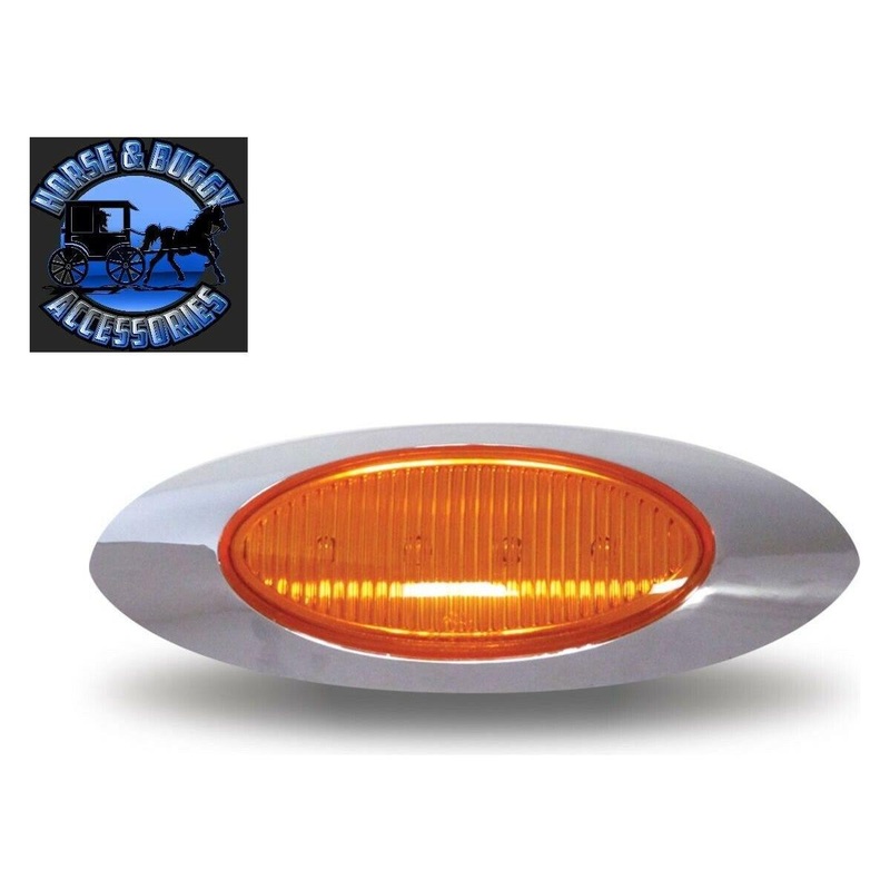Trux panelite replacement light amber w/amber lens Peterbilt side marker tled-g4a