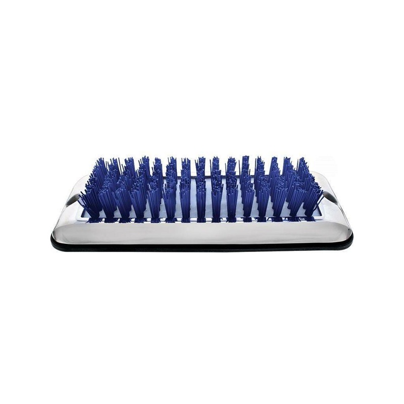 up-90054 heavy duty Stainless Shoe/Boot Scraper W/ blue step Brush universal mount