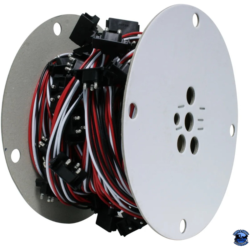 GRAND GENERAL CONTINUOUS 3-PRONG RIGHT ANGLE LIGHT PLUG WIRE HARNESS ROLL