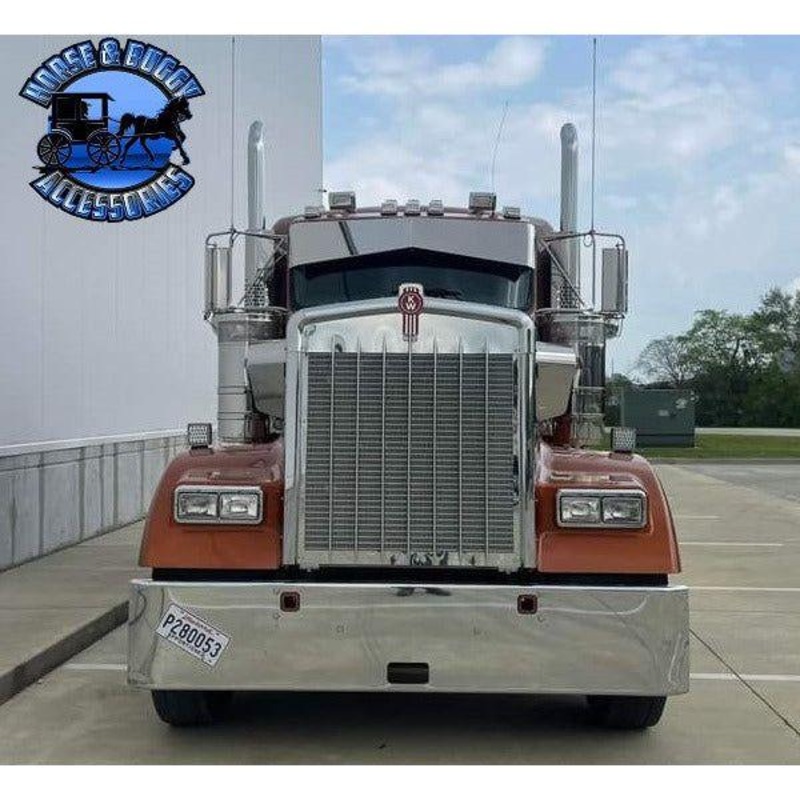 Kenworth 13 x 9 Rollin-low reverse bowtie sun visor #2014