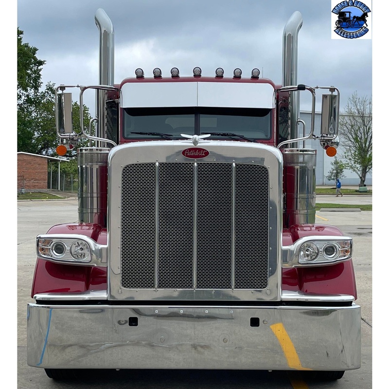 Peterbilt 12” Rollin Low straight bottom sun visor #1003