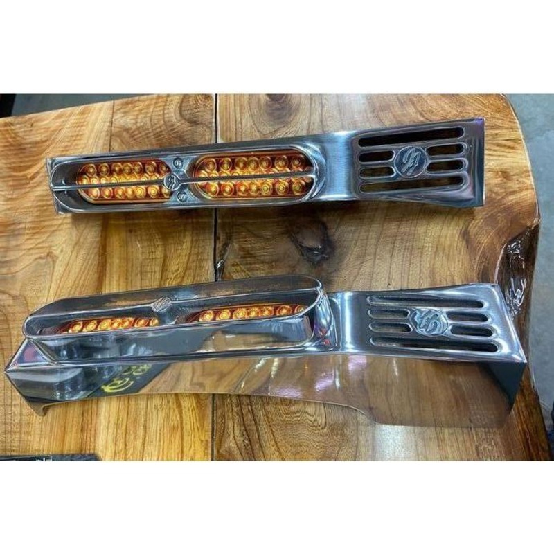 Peterbilt 379 359 front jj fender bracket polished aluminum USA made #009-02-379