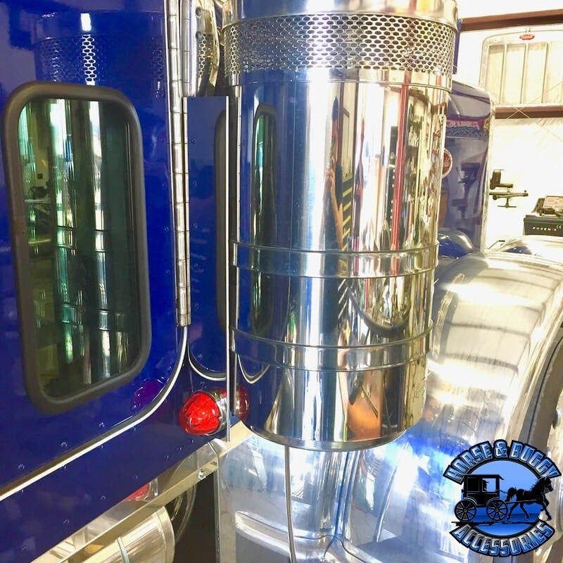 Rear Peterbilt Watermelon Air Cleaner Bar (Sold in Pairs) (fits 15 breathers) #1710