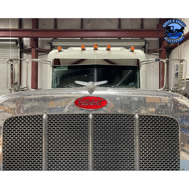 ROLLIN LOW PETERBILT 7X5 FORWARD BOW TIE, STRAIGHT ON BOTTOM VISOR #1031