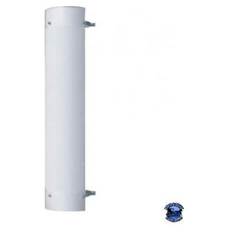 UNITED PACIFIC 48 TALL 180 DEGREE STAINLESS EXHAUST MUFFLER SHIELD – PLAIN