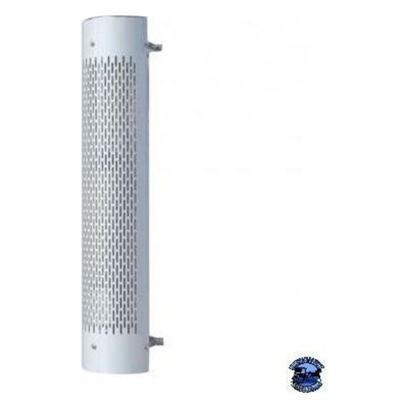 UNITED PACIFIC 48 TALL 180 DEGREE STAINLESS EXHAUST MUFFLER SHIELD – VERTICAL SLOT