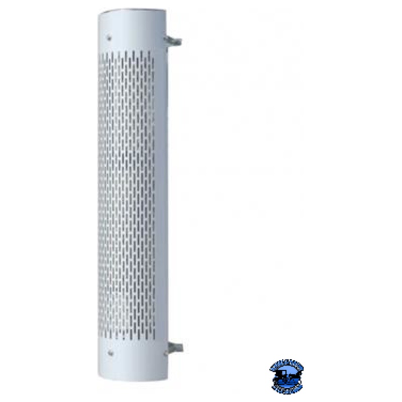 United Pacific 48 TALL 270 DEGREE STAINLESS EXHAUST MUFFLER SHIELD FOR 10 and 9 DIAMETER EXHAUST – VERTICAL SLOT