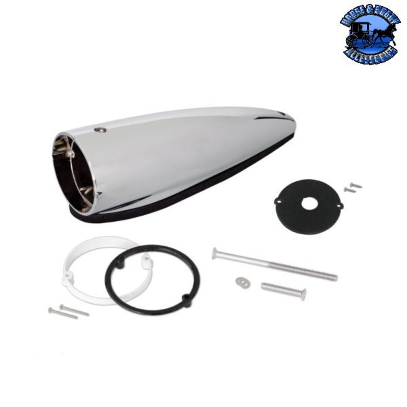 #1054 Peterbilt Bullet Cab Light Housing w/Watermelon Light Adapter w/mounting hardware and gaskets