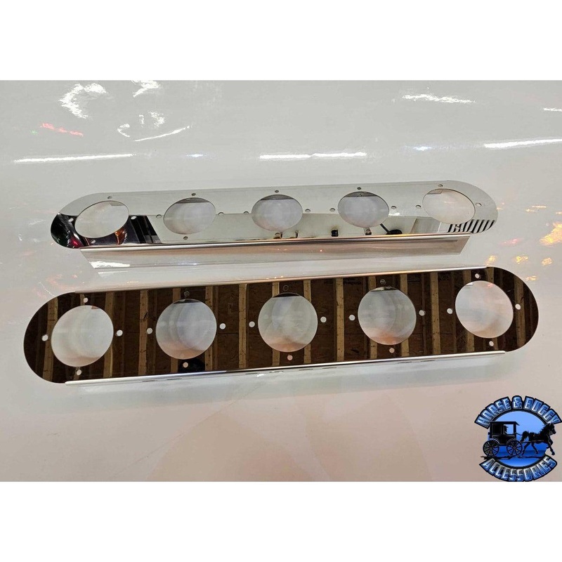 #1719 FRONT KENWORTH RADIUS STYLE BRACKET FOR 15 AIR CLEANER SOLD IN PAIRS) (Lights not included)