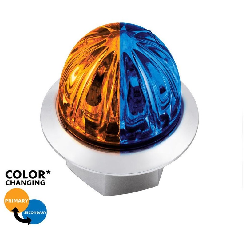 #39231 3/4 AMBER/BLUE DUAL WATERMELON LED LIGHTS