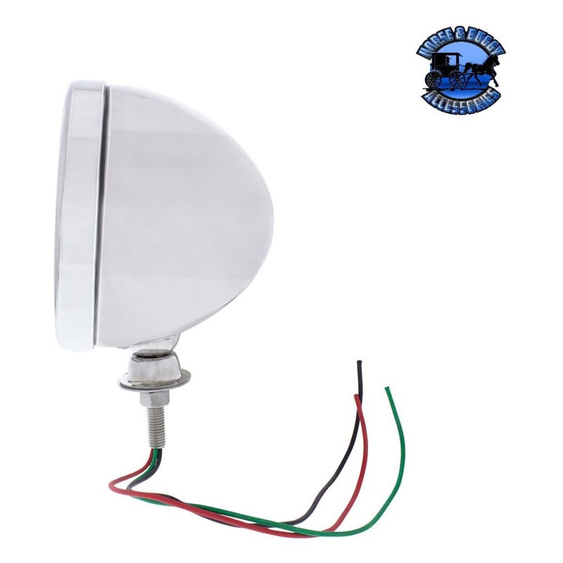 7 STAINLESS STEEL DIETZ STYLE HEADLIGHT HOUSING (PAIR)  A5022SS