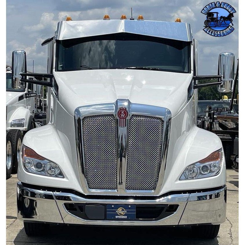 Rollin Low 12×8 Reverse Bowtie Visor (Kenworth T680, T880, W990) (Peterbilt 567, 579, 589)  #3001