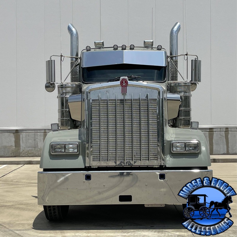 Rollin Low Left Lane 14 guage Kenworth Visor 13×11 Bowtie- #2026