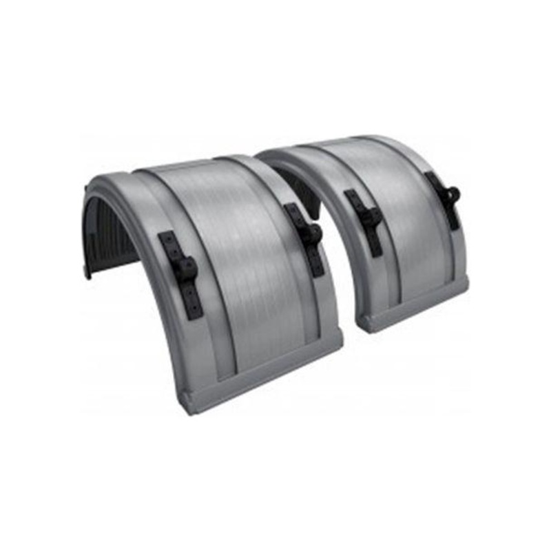 031-01521 Grey Spray Master Poly Truck Fenders For 22.5 Or 24.5 Wheels (Sold in Pairs)