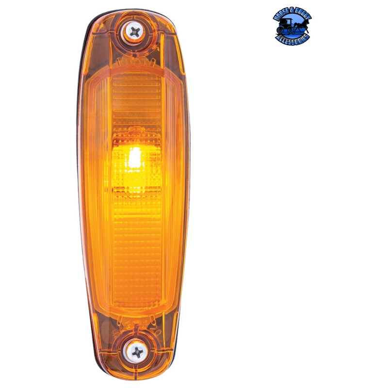 2 LED CAB LIGHT FOR 2018-2024 FREIGHTLINER CASCADIA – AMBER LED/AMBER LENS