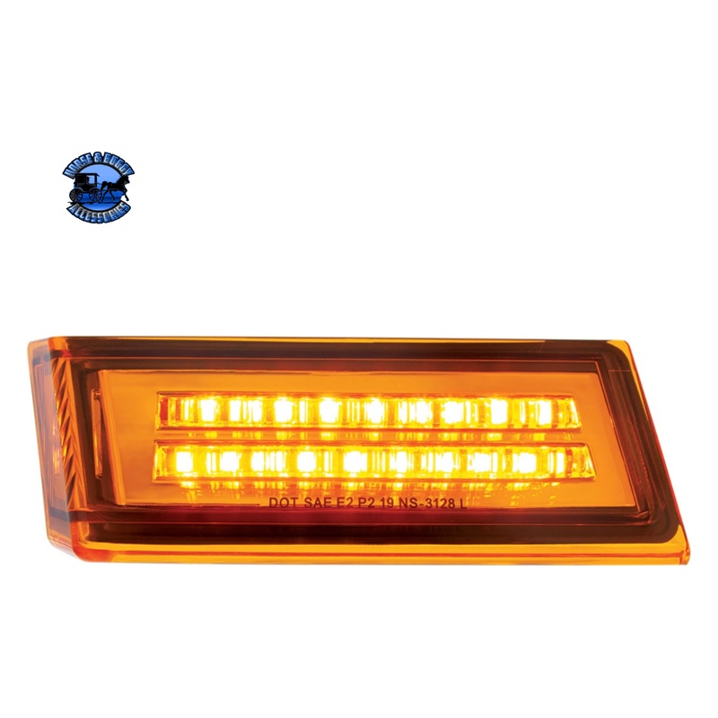 35 LED SEQUENTIAL TURN SIGNAL LIGHT FOR 2018-2024 FREIGHTLINER CASCADIA – AMBER LED/AMBER LENS (Choose Side)