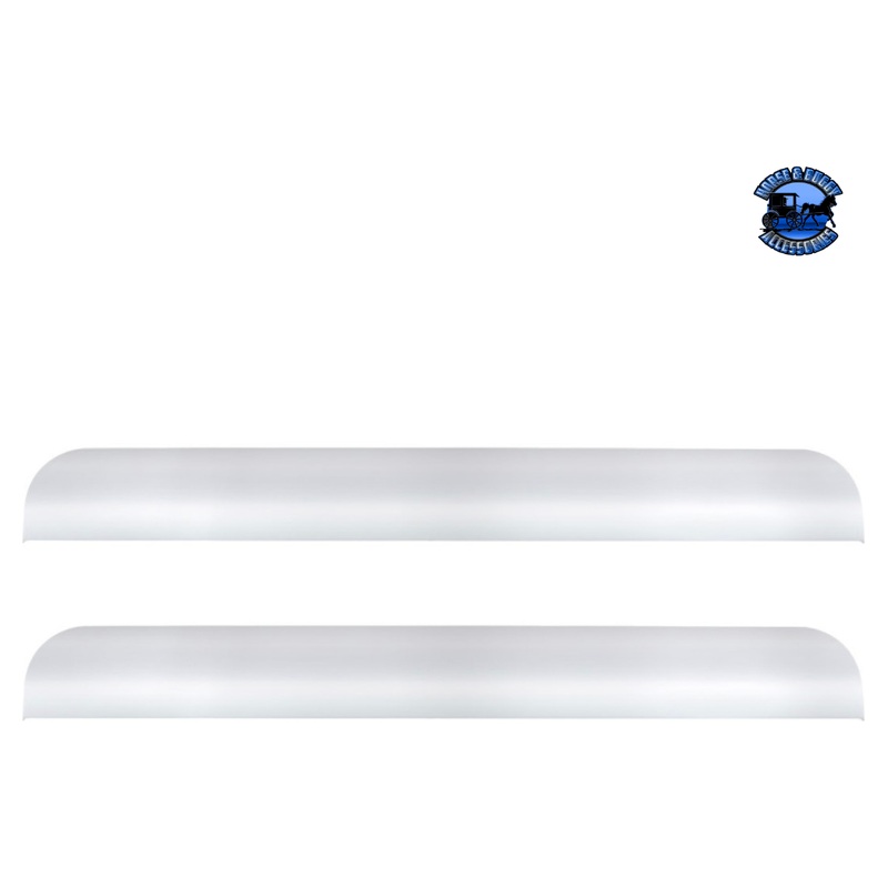 430 SS Lower Step Surface Protective Plates For 2018-2022 Freightliner Cascadia (Pair) #29153