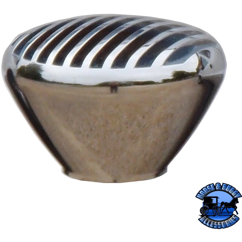 Chrome Billet Nostalgic Finned Shift Knob #BILT-NOS-CHR-FIN (1/2-13 female threads)