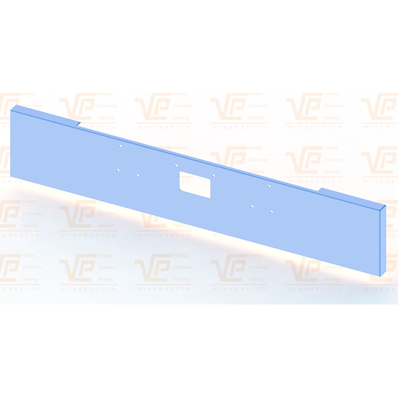 HC-0010-11 18” PETE 379 BOXED END BUMPER W/BOLT & TOW HOLE