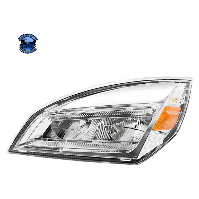 HIGH POWER LED HEADLIGHT FOR 2018-2024 FREIGHTLINER CASCADIA (Choose Color) (Choose Side)