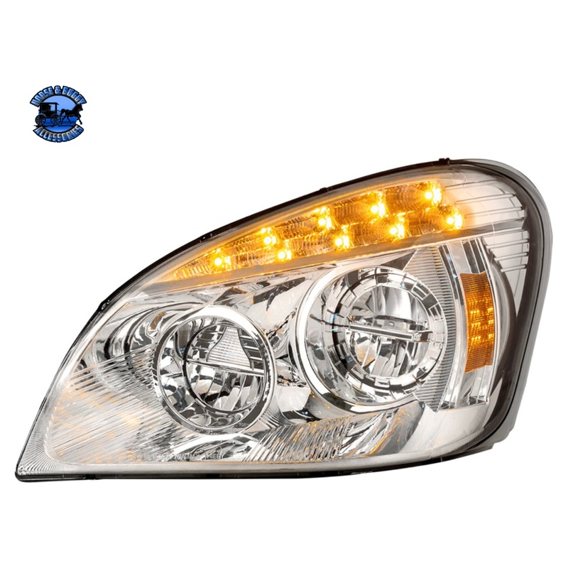 LED HEADLIGHT FOR 2008-2017 FREIGHTLINER CASCADIA (Choose Color) (Choose Side)