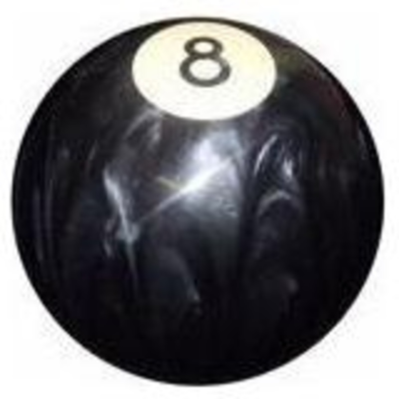 Pearl Black 8 Ball Shift Knob #8-PRL-BLK (1/2-13 female threads)
