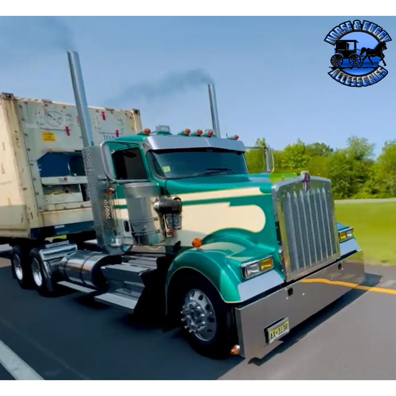 SZ-KWTURNSIGNAL KENWORTH TURN SIGNAL HOOD DELETE CUT FROM 14 GA SS 304 #8 sold by the piece