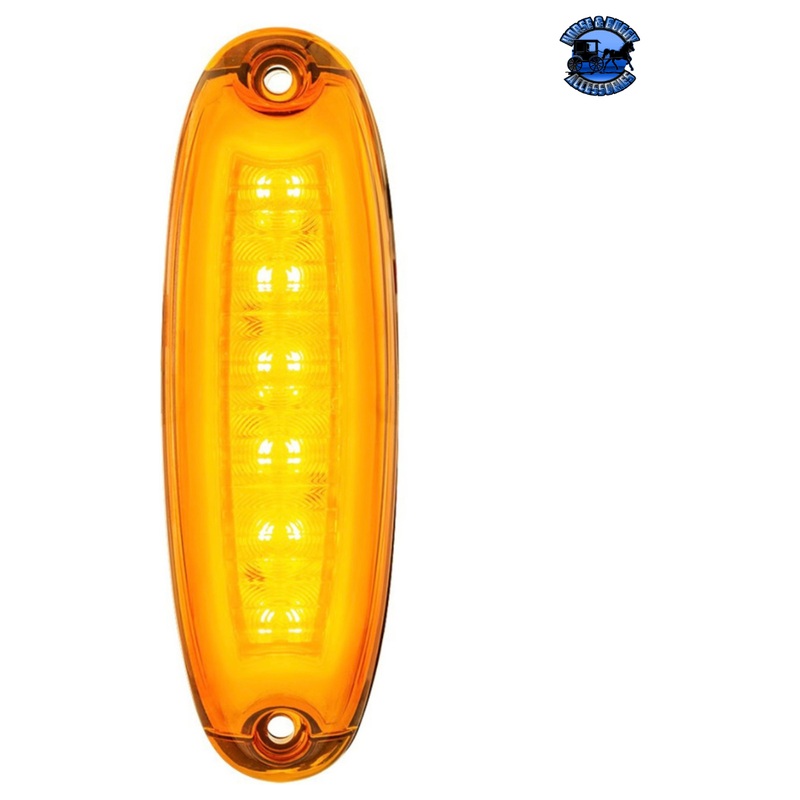 UP-39212 12 LED Cab Light For 2008-2017 Freightliner Cascadia – Amber LED/Amber Lens #39212