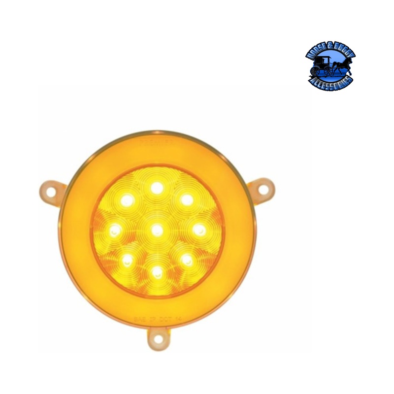 21 LED GloLight Daytime Running Light For 2005-2010 Freightliner Century -Amber LED/Clear Lens #37115