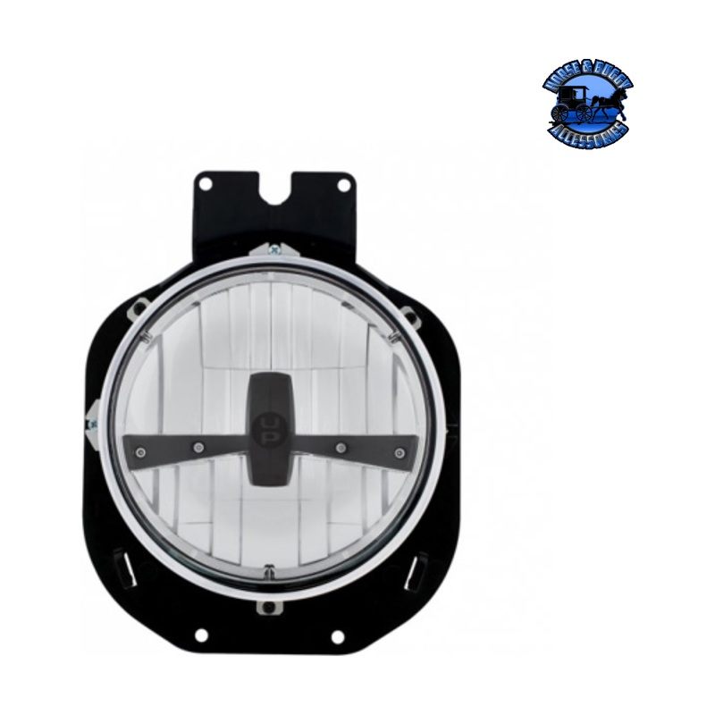 5 LED Headlight With Black Center Bar For 1996-2005 Freightliner Century #31140