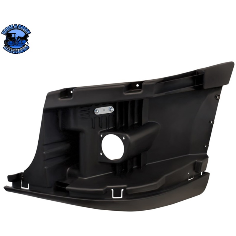 BUMPER END REINFORCEMENT WITH FOG LIGHT HOLE FOR 2008-2017 FREIGHTLINER CASCADIA (Choose Side)