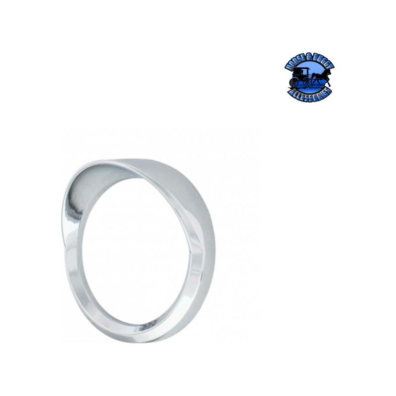 Chrome Plastic Speed/Tachometer Gauge Bezel With Visor For 2008-2017 Freightliner Cascadia #42371