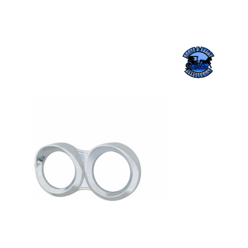 Small 2 Gauge Cluster Bezel With Visor For 2008-2017 Freightliner Cascadia – Horizontal #42334