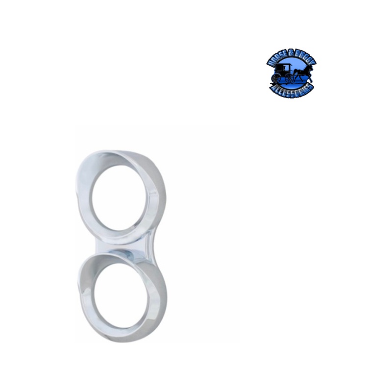 Small 2 Gauge Cluster Bezel With Visors For 2008-2017 Freightliner Cascadia – Vertical #42335