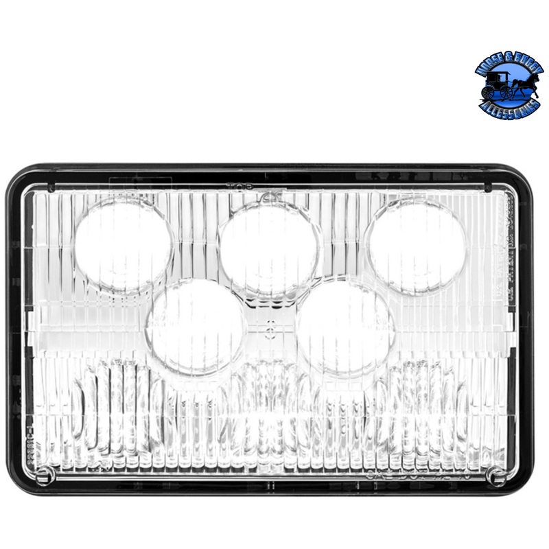 ULTRALIT – 8 HIGH POWER LED 4 X 6 HEADLIGHT (Choose High or Low)