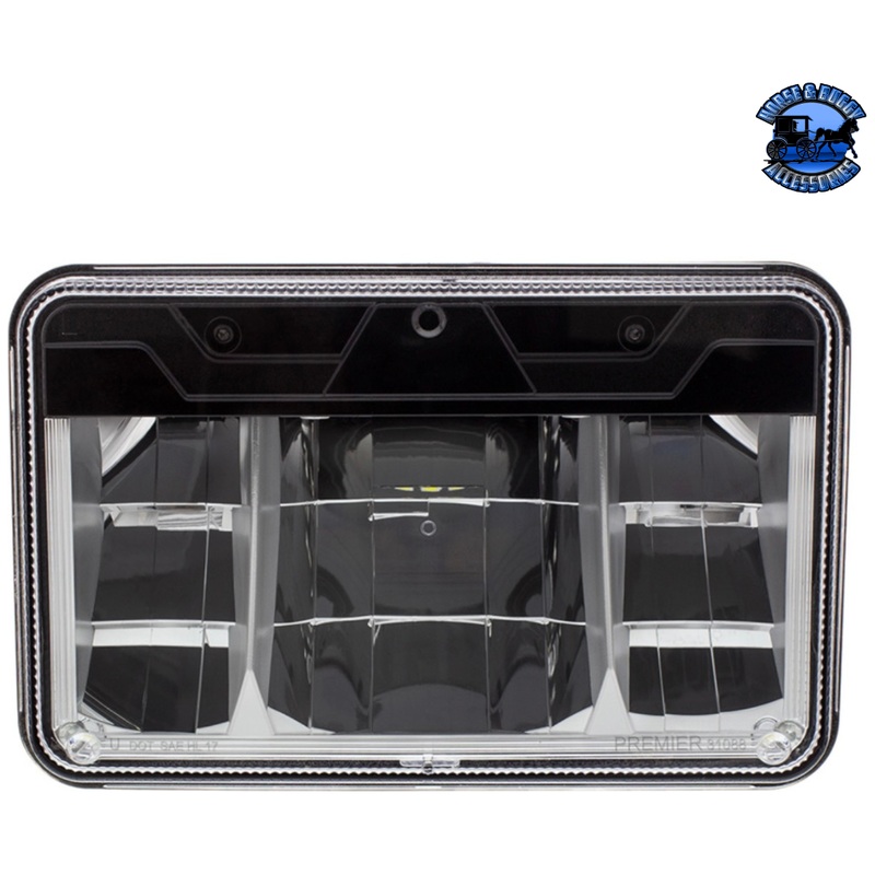 ULTRALIT – HIGH POWER LED 4 X 6 HEADLIGHT WITH POLYCARBONATE LENS & HOUSING (Choose High or Low)