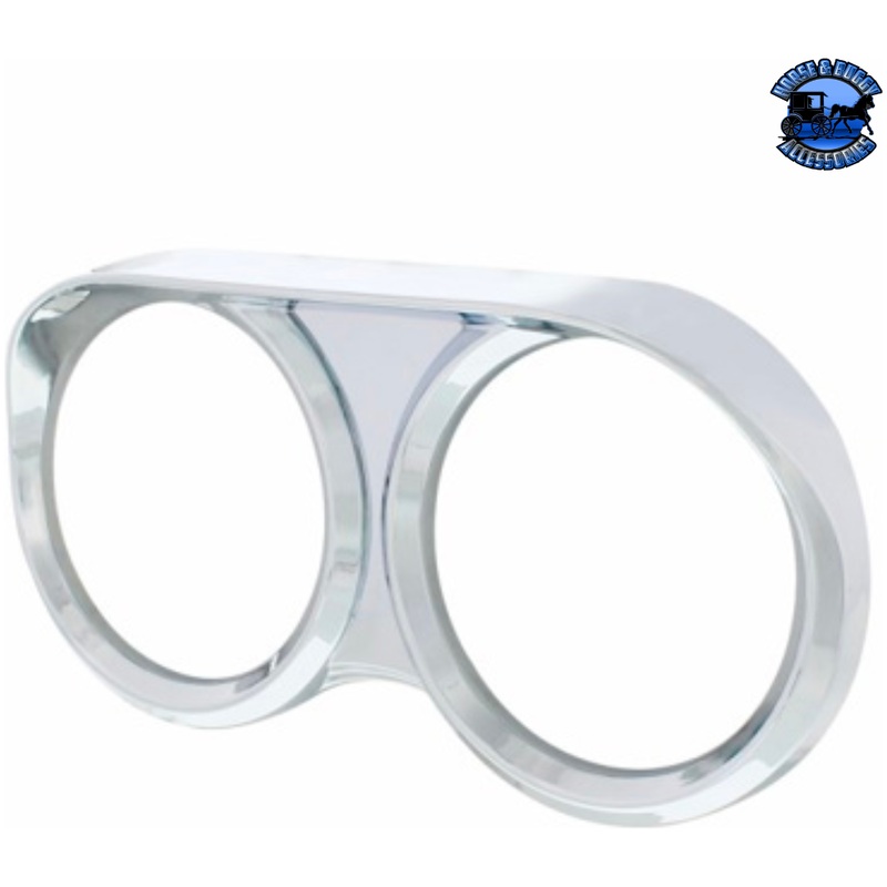 UP-42330 2 Gauge Cluster Bezel With Visor For 2008-2017 Freightliner Cascadia #42330