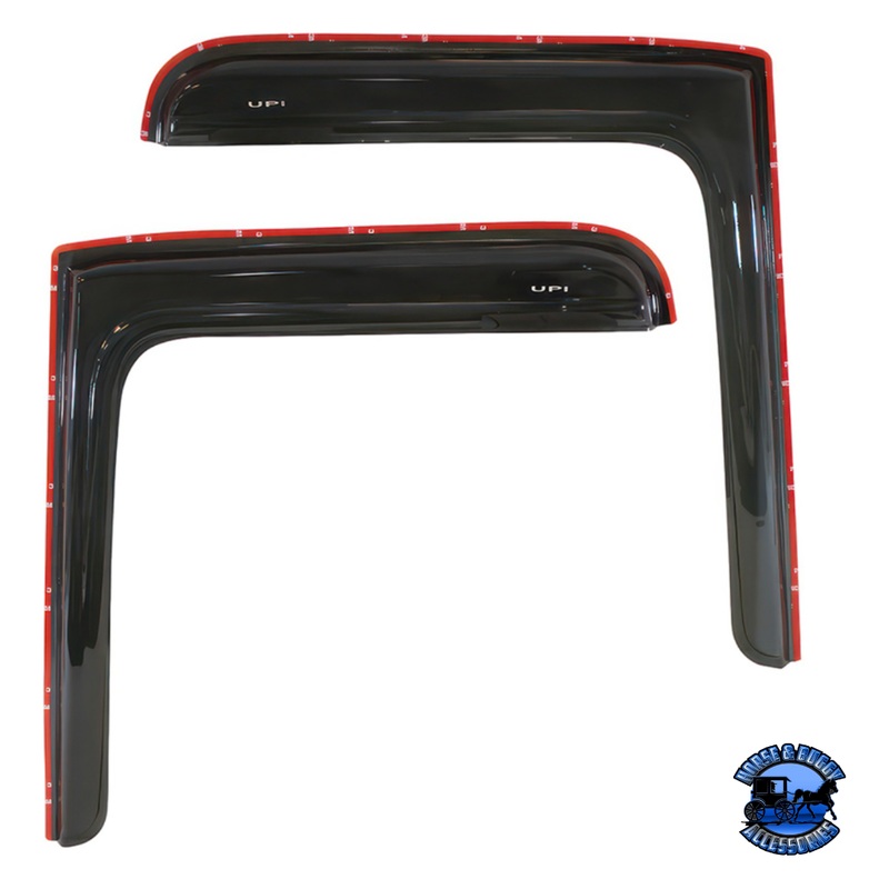 WINDOW VENT VISOR FOR 2008-2017 FREIGHTLINER CASCADIA – SMOKE (PAIR) #91510