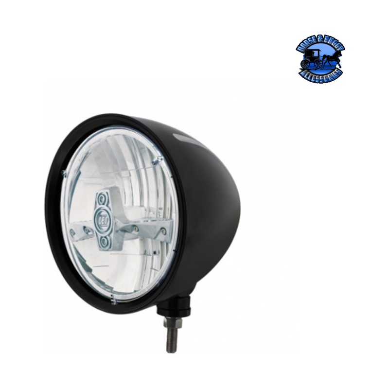 Black Billet Style Groove Headlight 5 LED Bulb – Chrome #32677