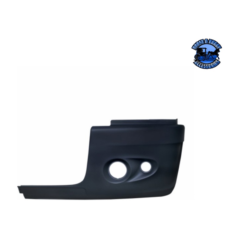 BUMPER END WITH 2 FOG LIGHT HOLE FOR 2005+ FREIGHTLINER CENTURY (Choose Side)