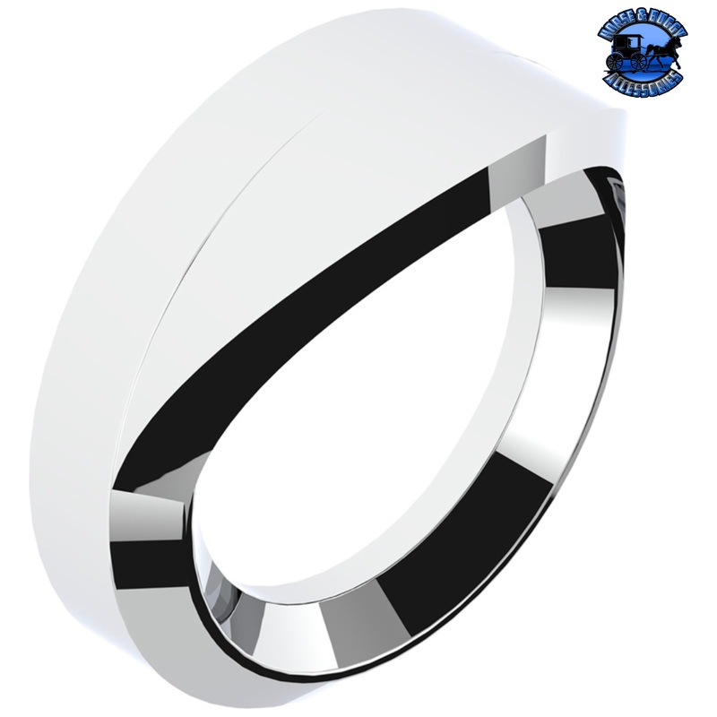 CHROME PLASTIC SMALL GAUGE BEZEL FOR 1996-2010 FREIGHTLINER CENTURY (Choose Visor)