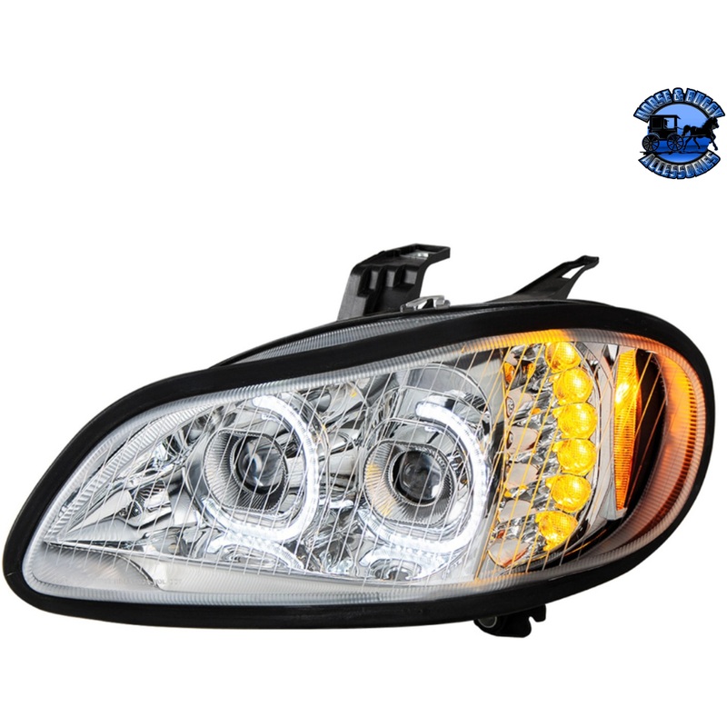 LED HEADLIGHT ASSEMBLY FOR 2003-2024 FREIGHTLINER M2 (Choose Color) (Choose Side)