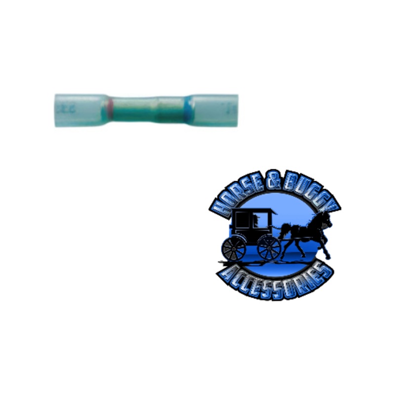 UP-98143 20-18 to 16-14 AWG CS Heat Shriink Step-Down Butt Connector – Blue, 10 Pcs.