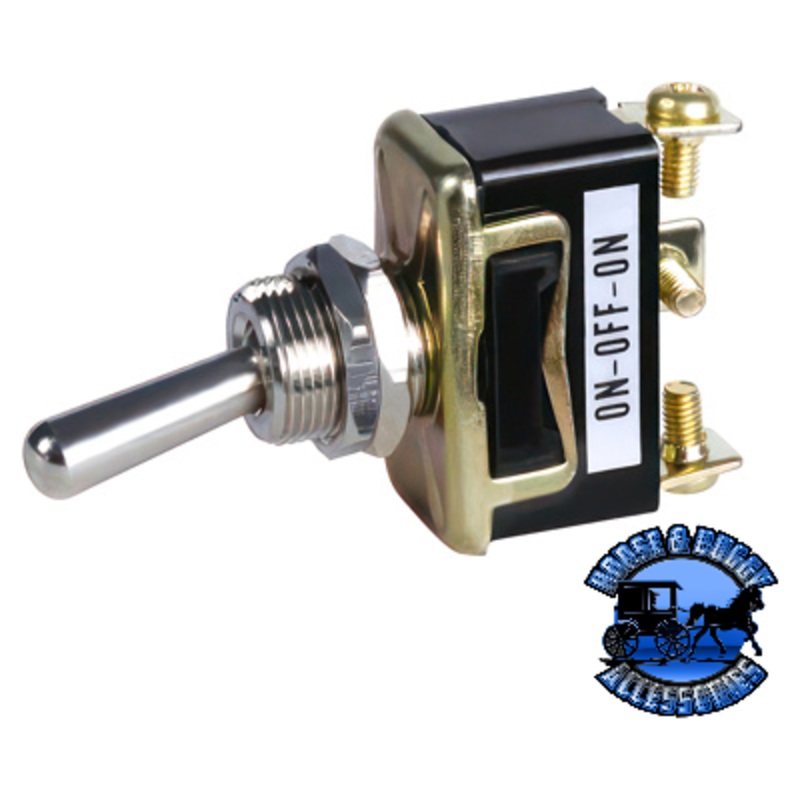 UP-98315 Heavy Duty Marine Toggle w/ 3 Screw Terminals 25 Amp 12V S.P.D.T On/Off/On 1 Pc.