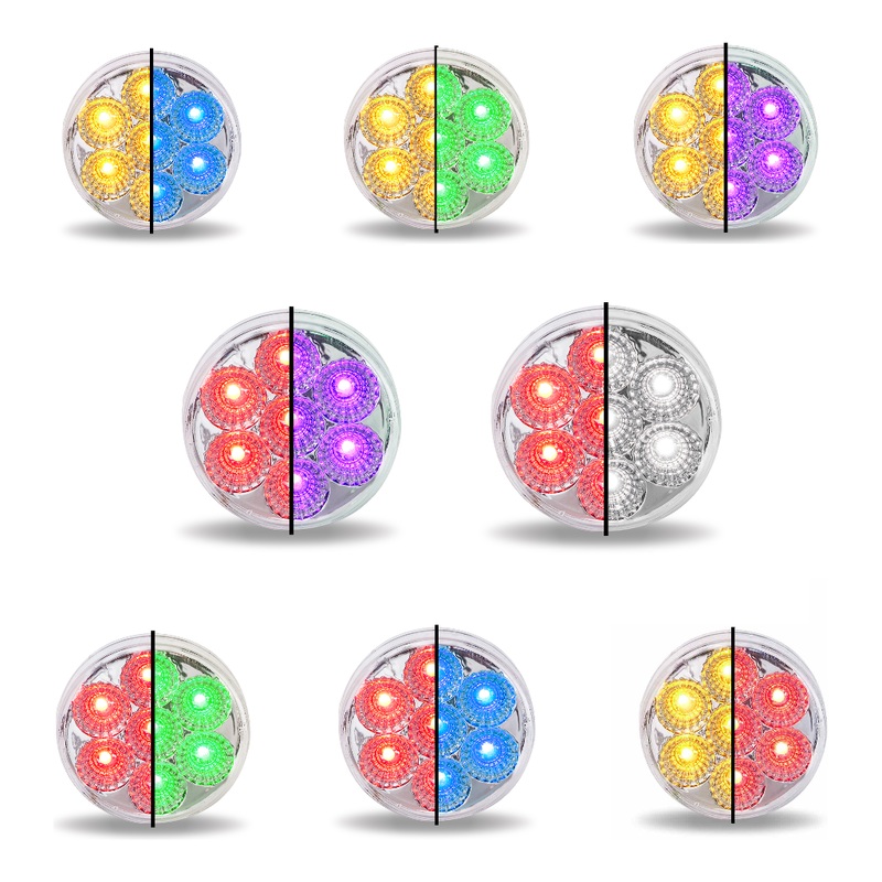 2.5 Round Trux Dual Revolution LEDs (Choose Color)