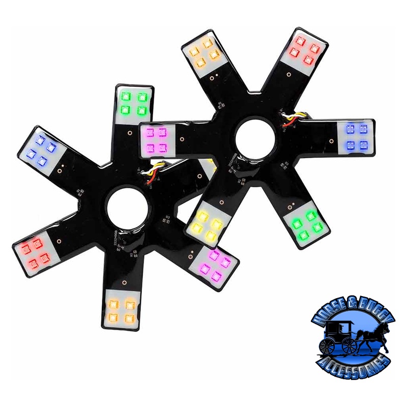 8 RGB Multi-Color Auxiliary Star LED Light Kit  24 Diodes TLED-X1RGB